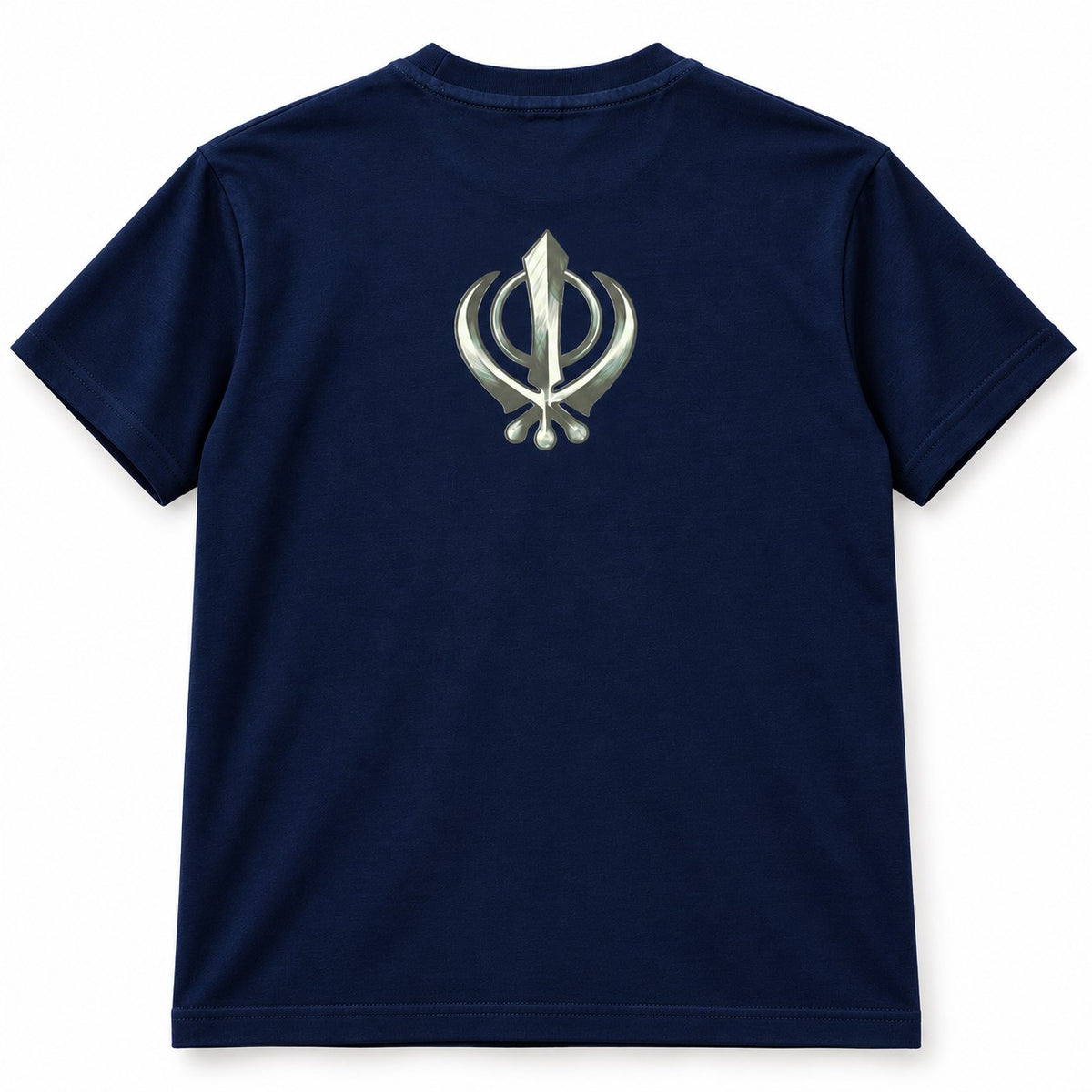Panjrooh Warrior Khanda Punjabi Graphic T-Shirt – Navy Blue