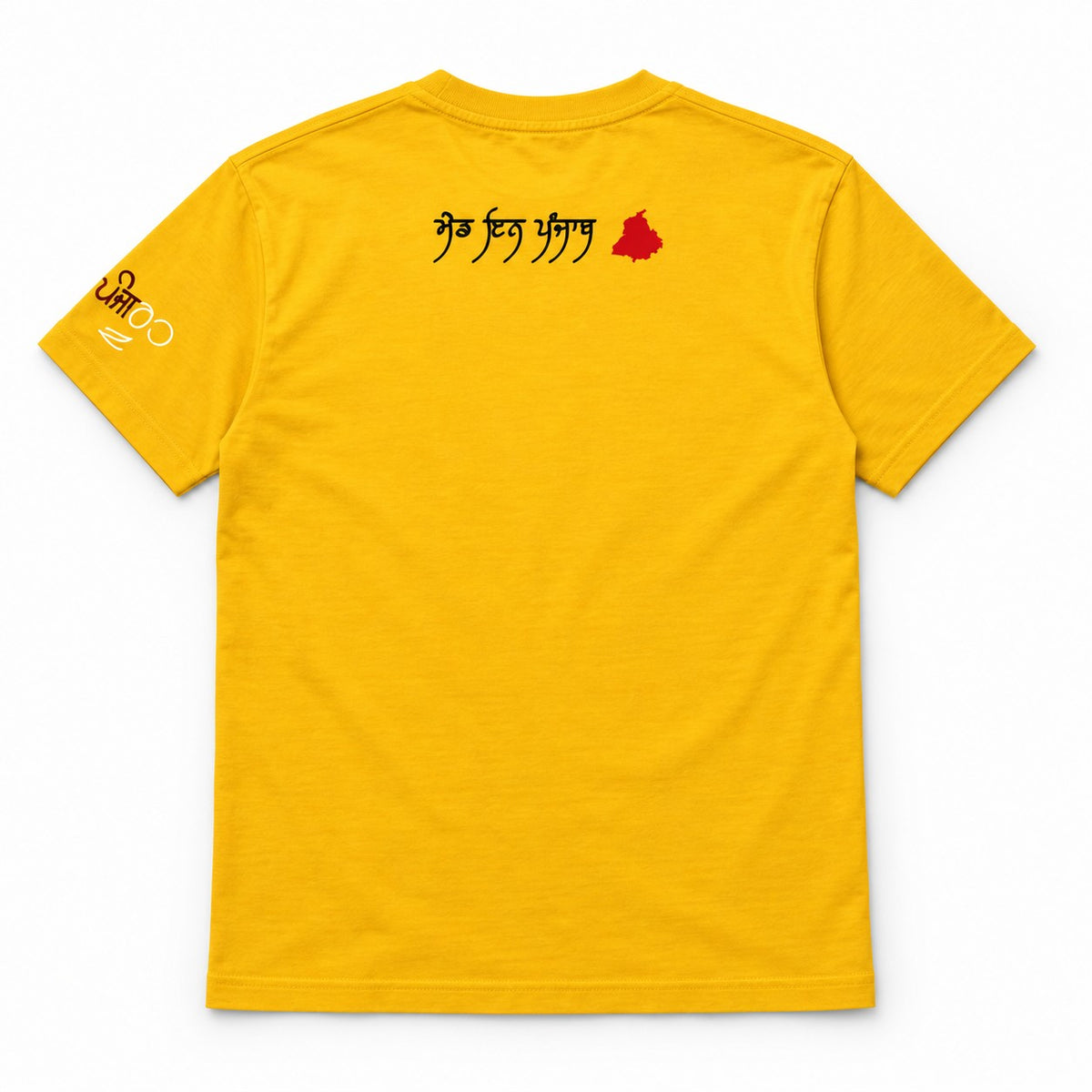 Panjrooh Punjabi Lippi Alphabets Graphic T-Shirt – Yellow