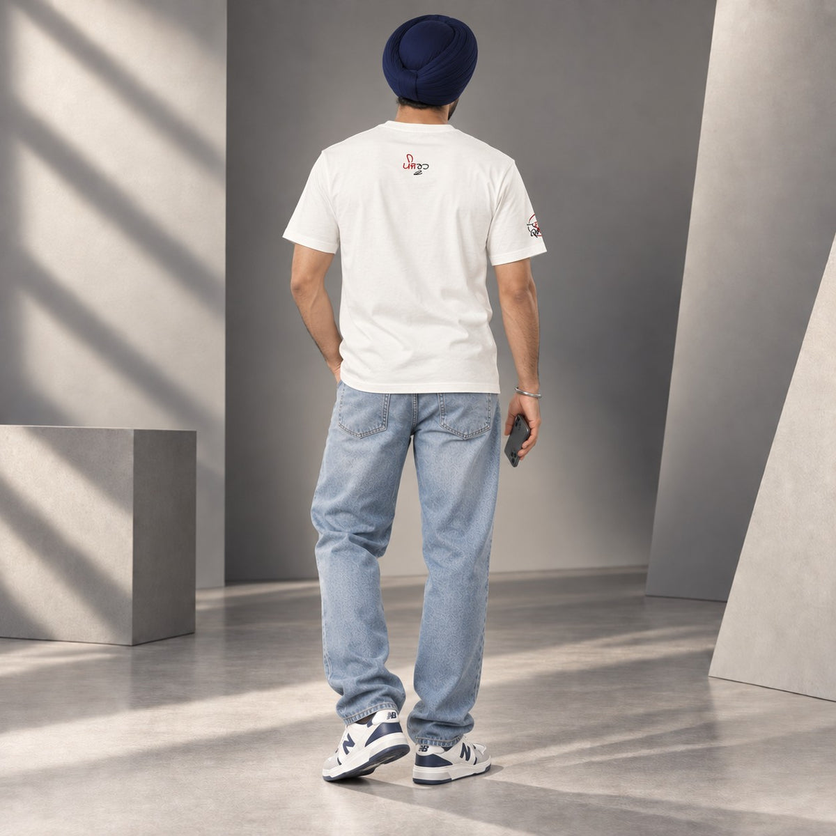 Panjrooh Rangla Punjab Bhangra Graphic T-Shirt – White
